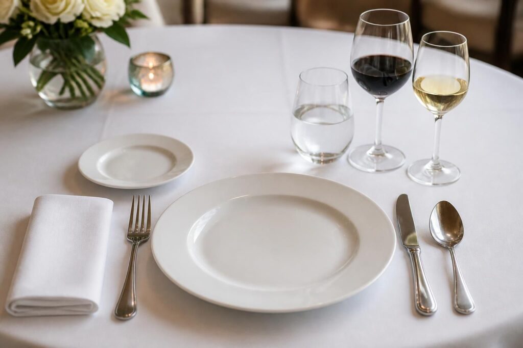 découvrez comment bien placer les verres, couverts et assiettes sur une table pour une présentation élégante et fonctionnelle lors de vos repas.
