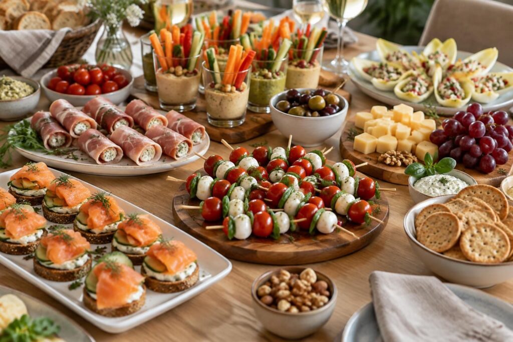découvrez des idées faciles et rapides pour préparer un apéritif dînatoire froid, gourmand et convivial, sans passer des heures en cuisine.