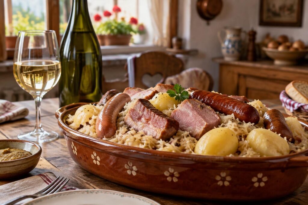 découvrez quel vin choisir avec une choucroute : vins blancs d’alsace, accords régionaux et conseils pour accompagner ce plat généreux.